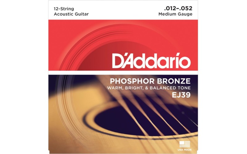 D'ADDARIO EJ39 - струны для 12-струнной гитары